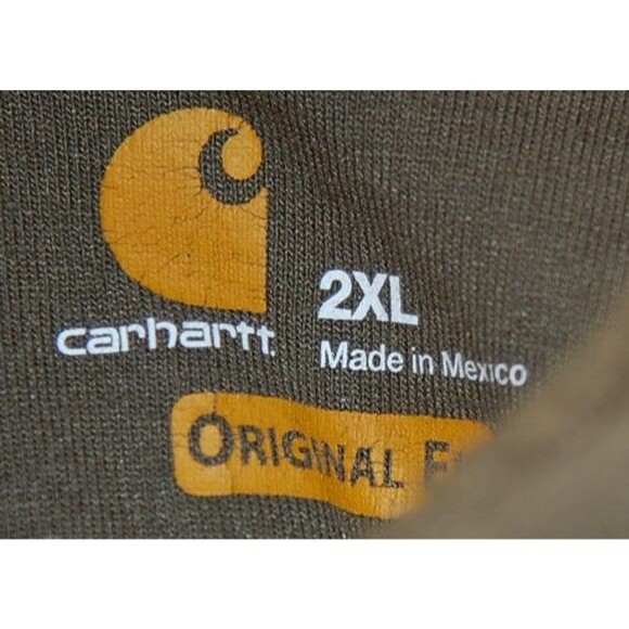Carhartt Mens 2XL Original Fit Pullover Midweight Hooded Sweatshirt K121-316 - Picture 4 of 7